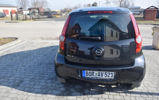 Opel Agila cena 14900 przebieg: 75700, rok produkcji 2008 z Poddębice małe 277